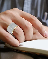Men's Diamond Round & Baguette Multirow Ring (2 ct. t.w.) in 10k Gold