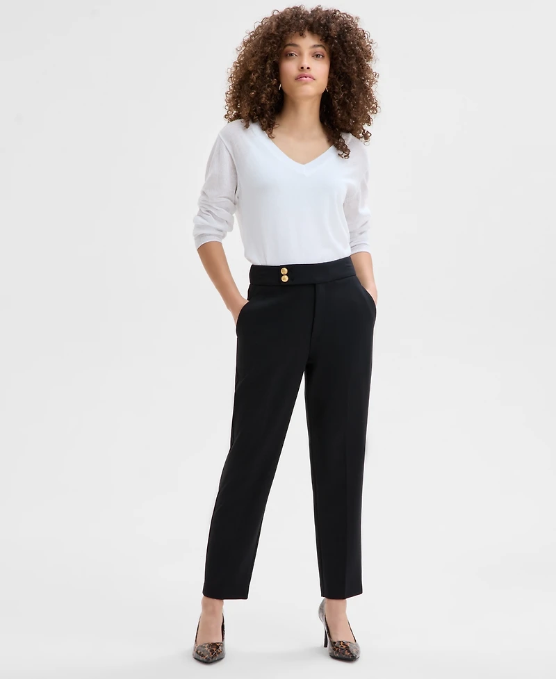 I.n.c. International Concepts Petite High-Rise Ankle Pant, Exclusively at Macy's