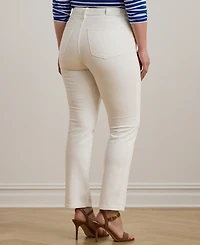Lauren Ralph Plus High-Rise Straight Ankle Jeans