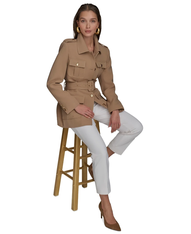 Donna Karan New York Women's Belted Crepe Jacket