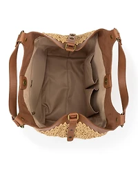 The Sak Roma Straw Small Shopper Tote Bag