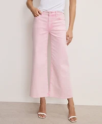 Good American Women's Good Waist Palazzo Cropped Jeans