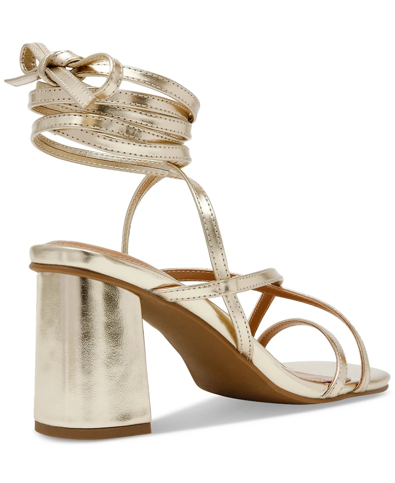 Dv Dolce Vita Women's Haze Strappy Lace-Up Block-Heel Dress Sandals