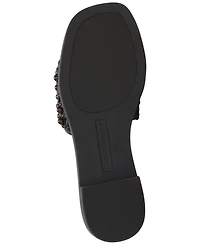 Lucky Brand Women's Gidya Beaded Slide Flat Sandals