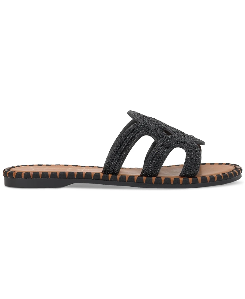 Jessica Simpson Women's Bria Rhinestone Slide Sandals