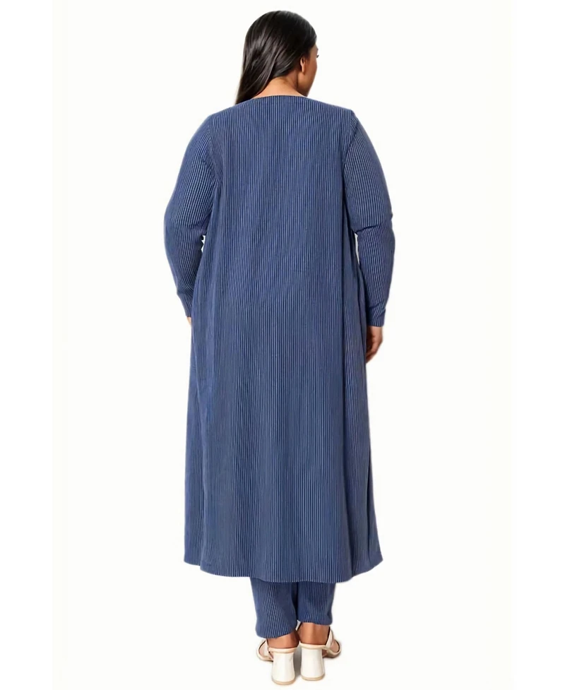 L I V D Women's Plus Size Luna Three Piece Rib Set