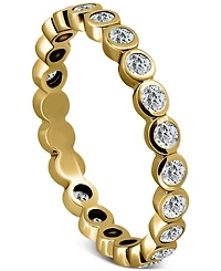 Giani Bernini Cubic Zirconia Bezel Eternity Band, Exclusively at Macy's