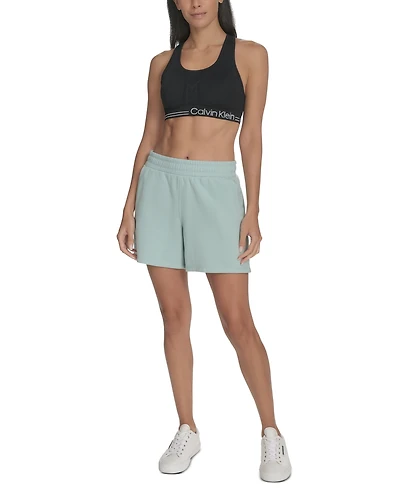 Calvin Klein Women's Smocked Waistband Midi Shorts
