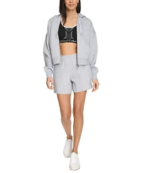 Calvin Klein Women's Smocked Waistband Midi Shorts