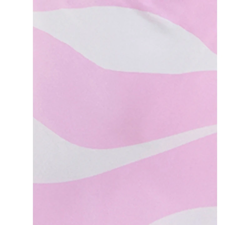 Seni & Cade Juniors' Printed Satin Tie-Back Midi Dress