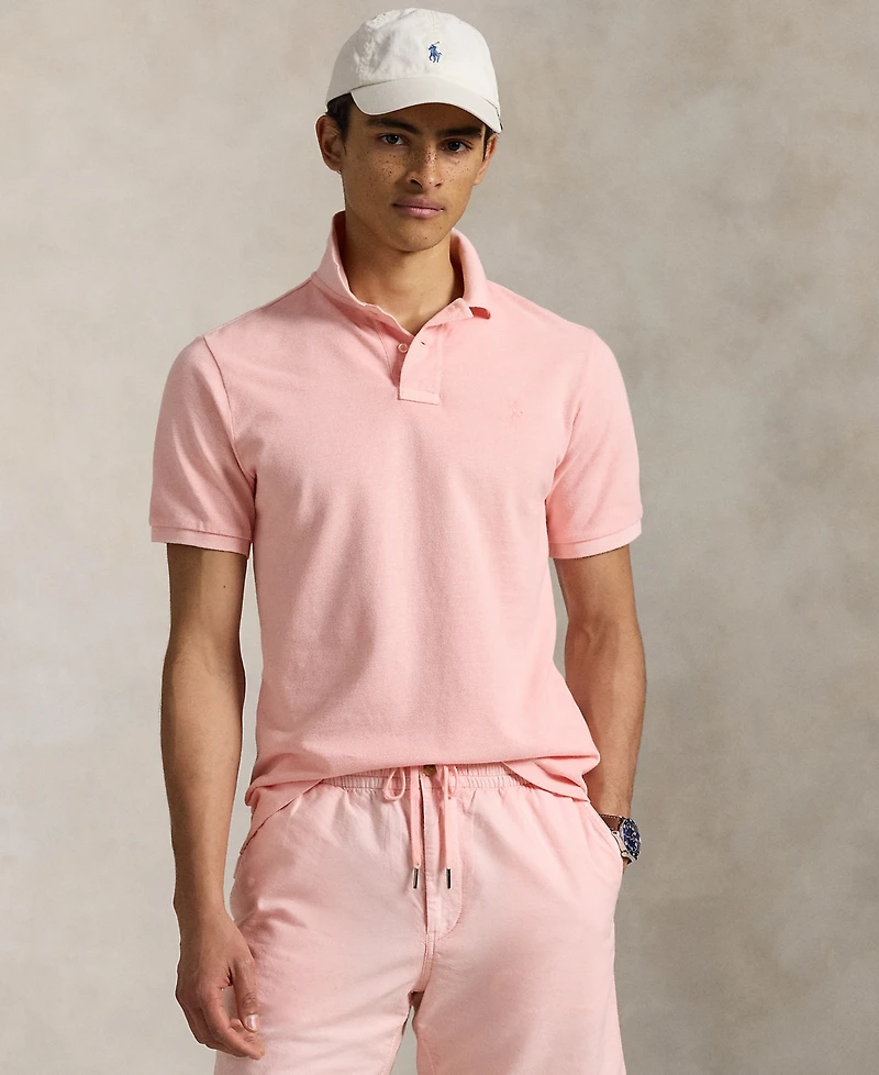Polo Ralph Lauren Men's Classic-Fit Mineral-Dyed Mesh Polo Shirt