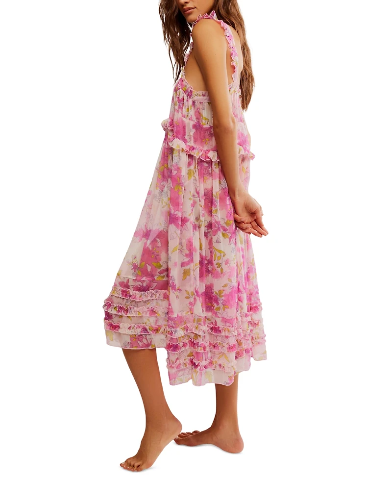 Free People Women's Moon Phase Printed Midi Nightgown