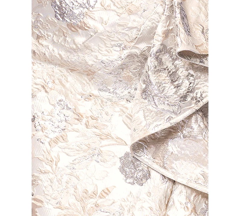 Xscape Women's Metallic Jacquard One-Shoulder Gown