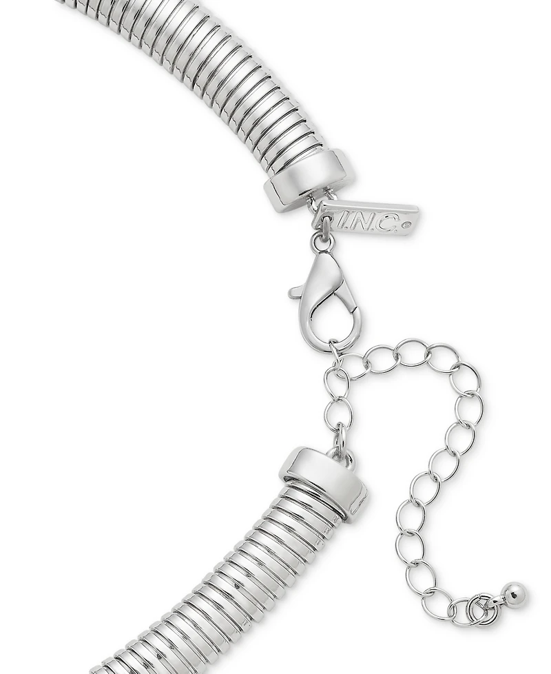 I.n.c. International Concepts Gold-Tone Omega Chain Collar Necklace, 17" + 3" extender, Exclusively at Macy's