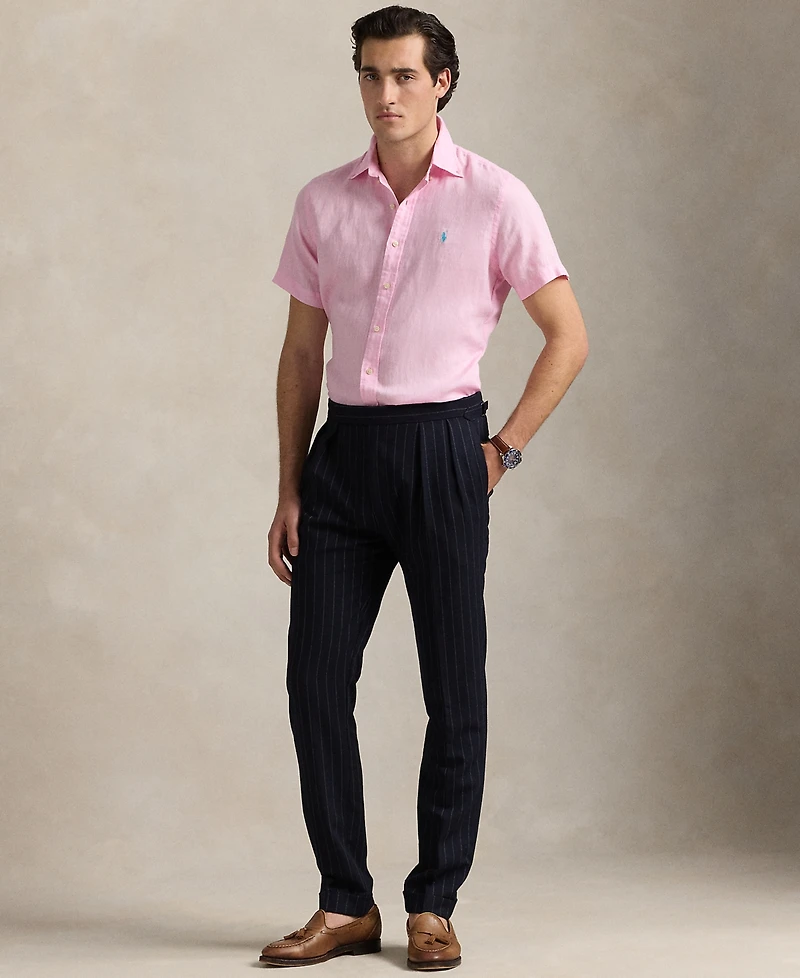 Polo Ralph Lauren Men's Short-Sleeve Linen Button-Up