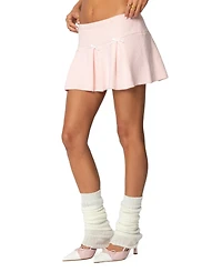 Edikted Womens Easter Pleated Knit Mini Skirt