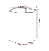 Planter Rusty 15.7"x15.7"x17.7" Corten Steel