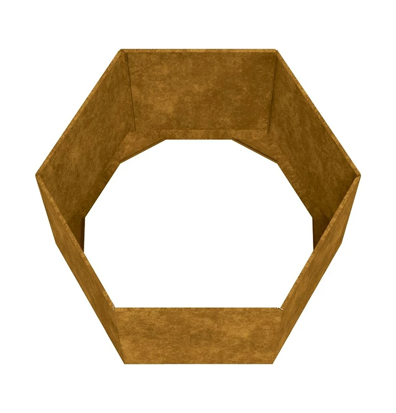 Planter Rusty 23.6"x23.6"x17.7" Corten Steel
