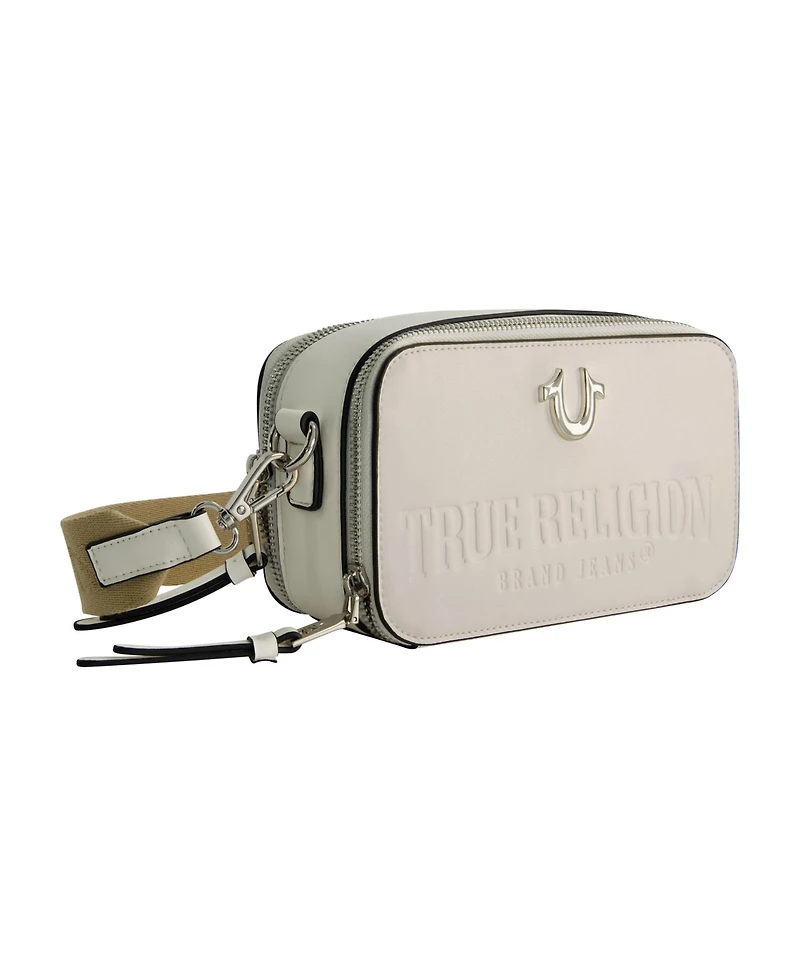 True Religion Double-Zip Horseshoe Camera Bag