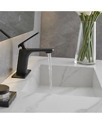 Waterfall Single Hole Single-Handle Low-Arc Bathroom Faucet