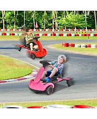 6V Kids Ride on Drift Car with 360° Spin and 2 Adjustable Heights