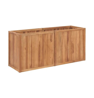 Garden Raised Bed 59.1"x19.7"x27.6" Solid Wood Teak