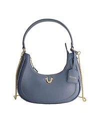 True Religion Zip Top Crescent Hobo Bag