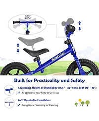 Kids No Pedal Balance Bike Adjustable Ages 30 Months to 5 Years