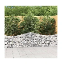 Arched Gabion Basket 78.7"x11.8"x23.6"/31.5" Galvanized Iron