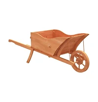 Wheelbarrow Planter 50.4"x17.9"x16.9" Solid Wood Fir