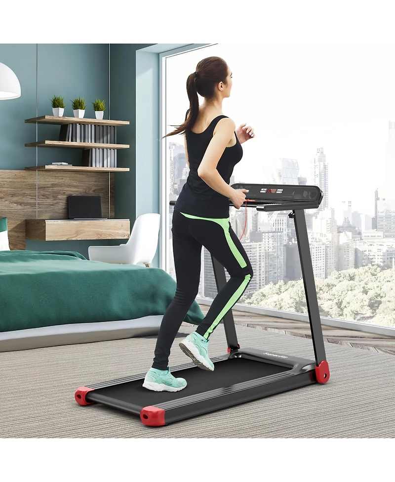 Gymax Electric Folding Treadmill Portable Cardio Running Machine w/ App Control