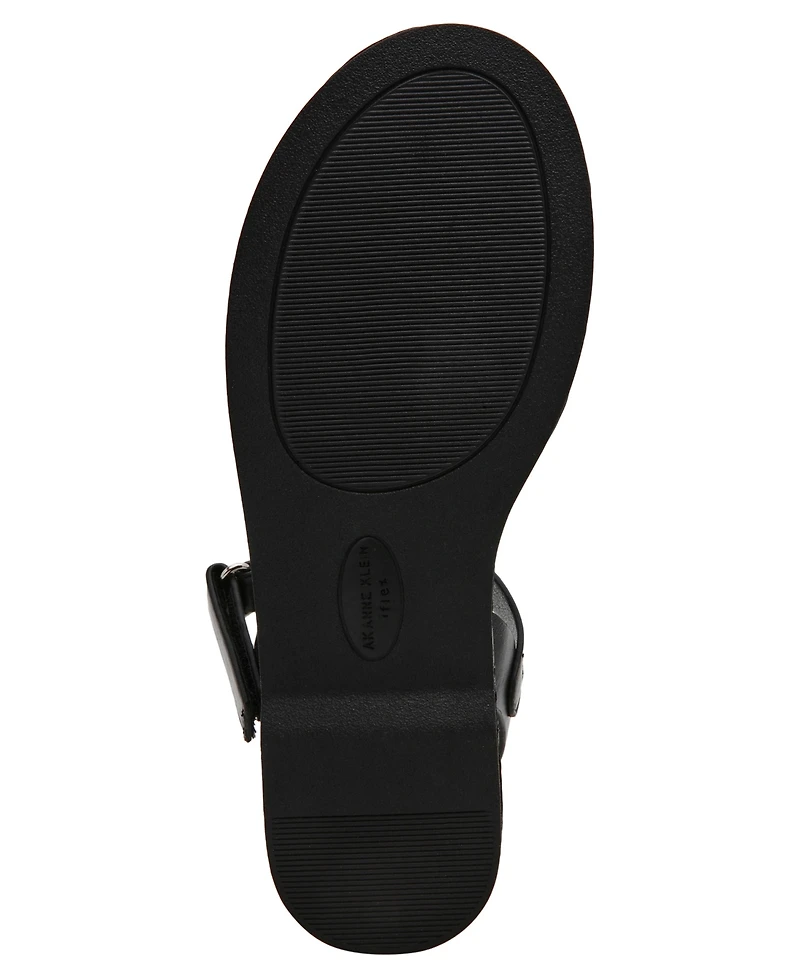 Anne Klein Women's Elani Round Toe Footbed Sandals