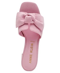 Anne Klein Women's Kizmet Knot Block Heel Dress Sandals