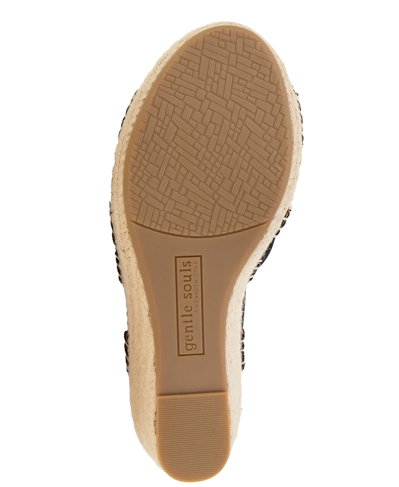 Gentle Souls Women's Caspain Wedge Sandals