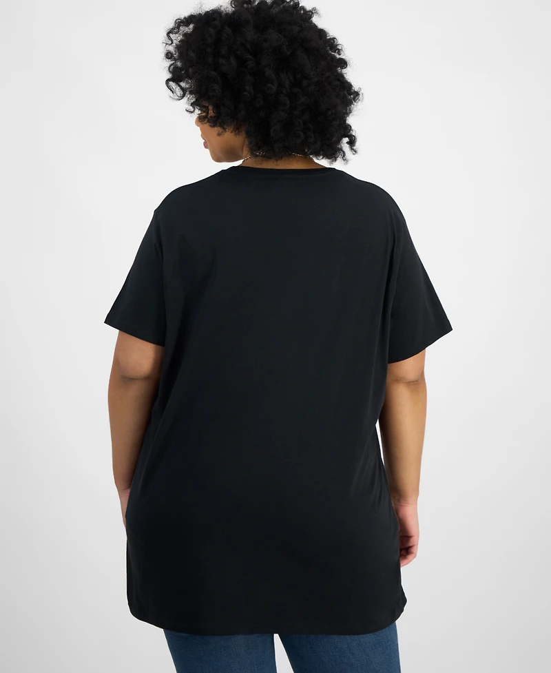 Hybrid Apparel Trendy Plus Cotton Aretha Franklin Graphic Tee