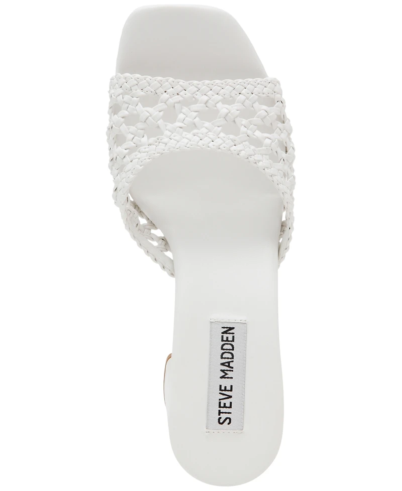Steve Madden Women's Mania Woven Block-Heel Sandals