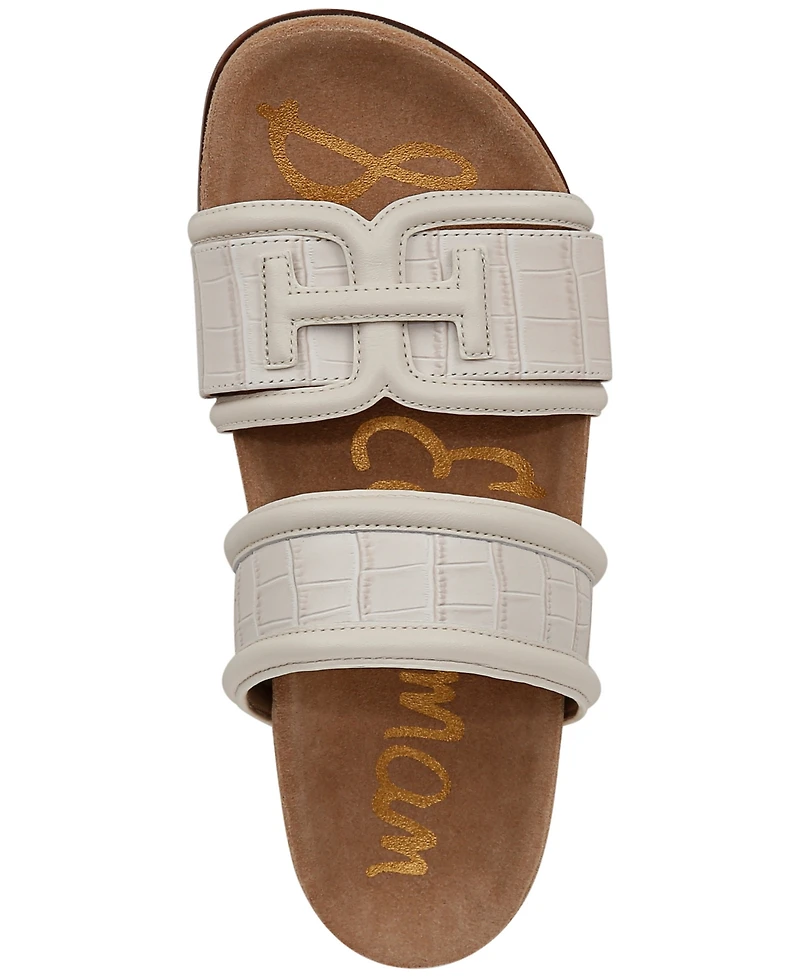 Sam Edelman Women's Rowan Emblem Slide Footbed Sandals
