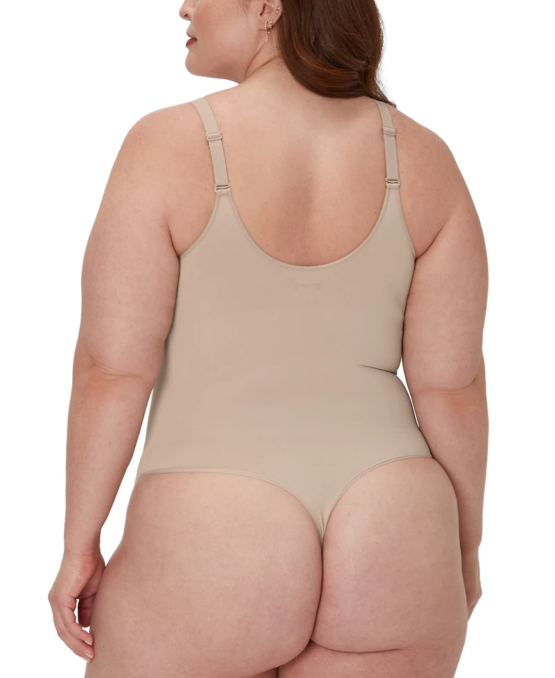 Maidenform Women's Everyday Seamless Shapewear Thong Bodysuit DMS830