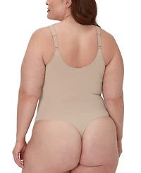 Maidenform Women's Everyday Seamless Shapewear Thong Bodysuit DMS830