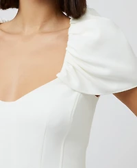 French Connection Women's Whisper Gathered-Sleeve Mini Dress