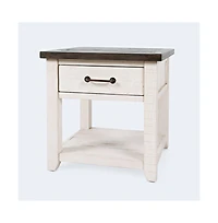 Madison County Rustic Reclaimed Pine Farmhouse Harris End Table