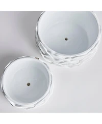 Ashika Low Flowerpot Planters Set of 2