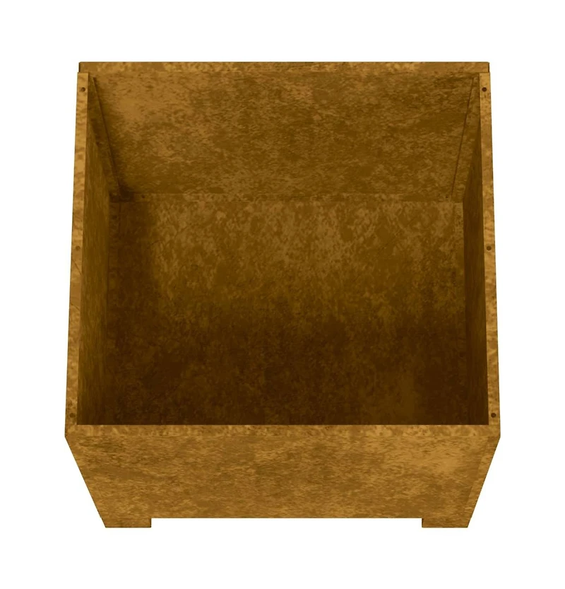 Planters with Legs 2 pcs Rusty 19.3"x18.5"x19.7" Corten Steel