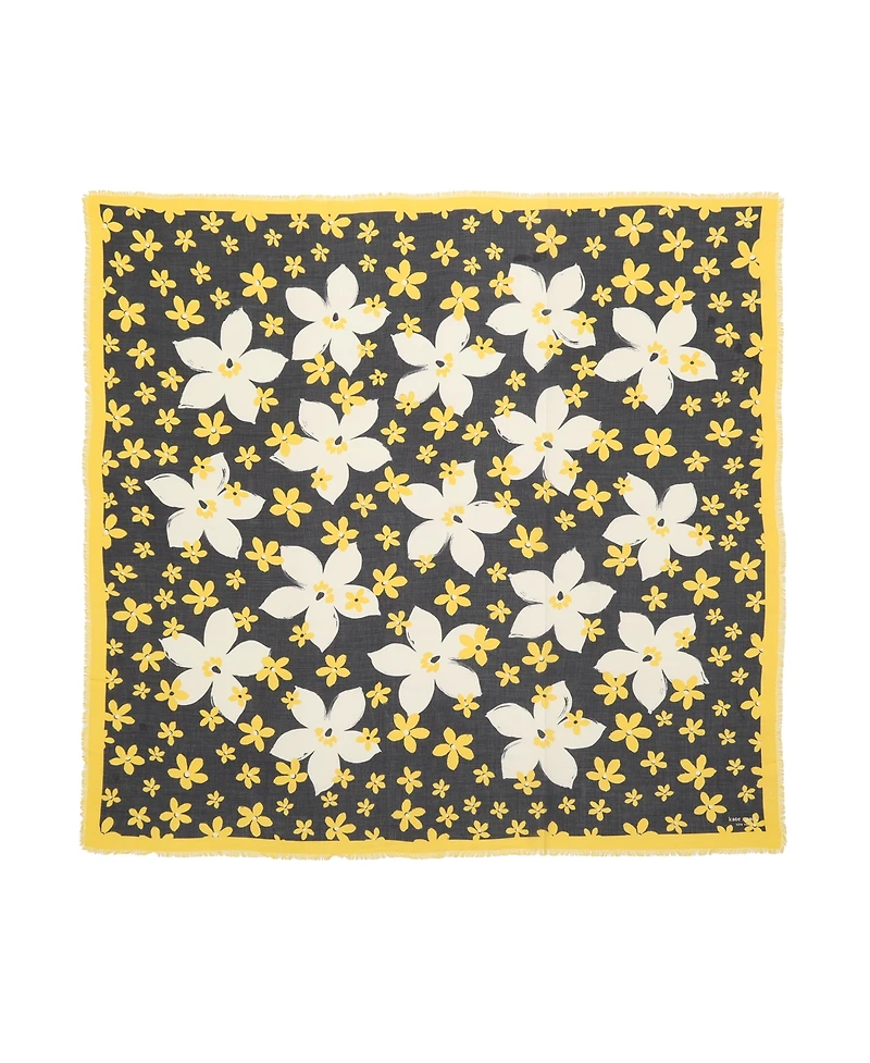Kate Spade New York Women's Summer Blooms Large Square Scarf