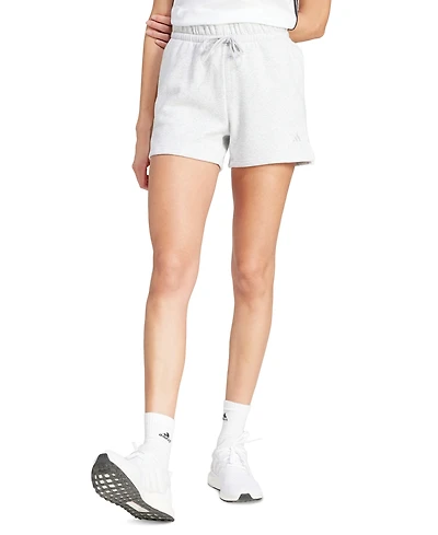 adidas Women's Essentials Small Logo Fleece Shorts