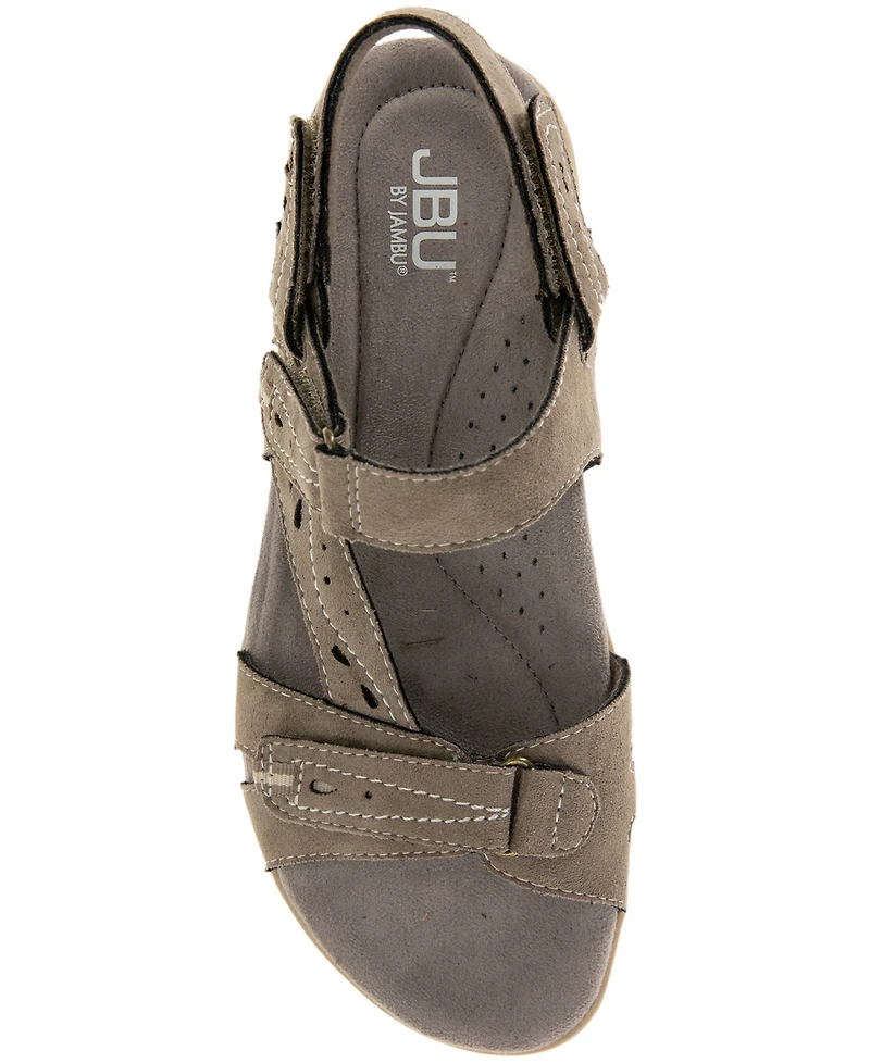 Jbu Women's Stephie Wide Flat Sandal