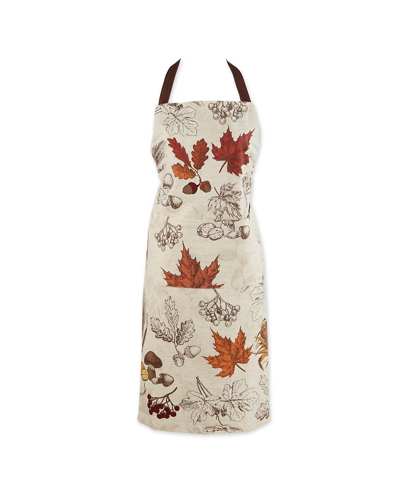 Design Imports Autumn Botanical Printed Apron