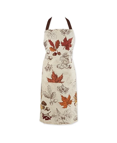 Design Imports Autumn Botanical Printed Apron
