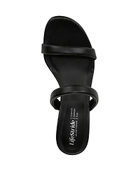 LifeStride Women's Nalani Open Round Toe Slide Dress Sandals