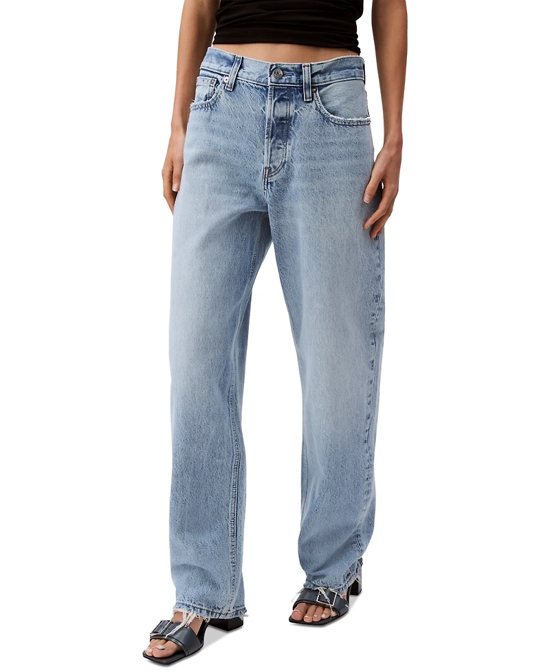 Calvin Klein Jeans Women's 90s Loose-Fit Rigid Jeans
